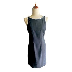 VINTAGE-CDC WEAR-BLACK SLEEVELESS DRESS-SIZE 6